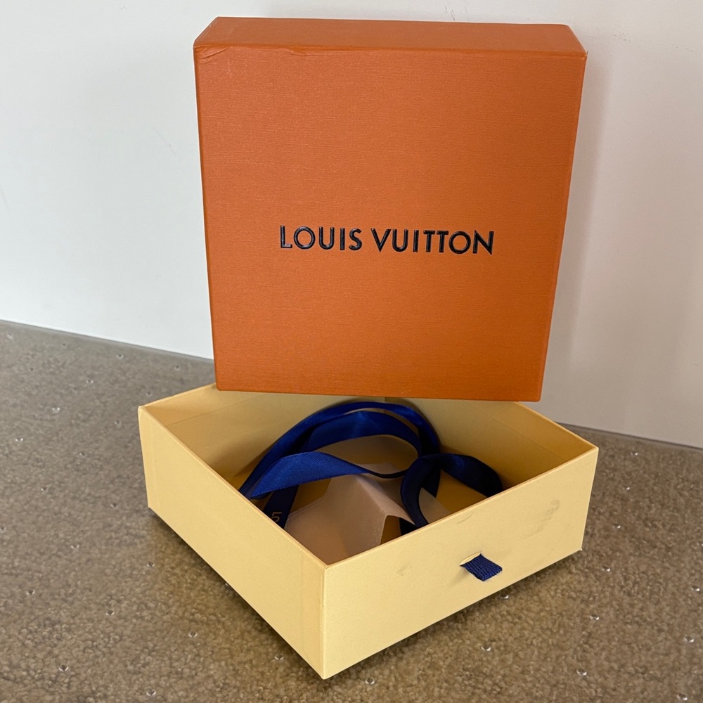Louis Vuitton Orange Box with Blue Ribbon